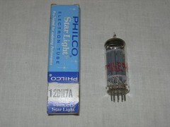 NOS Philco Star Light 12BH7A Vacuum Tube, Tested, with Closely Matched Sections