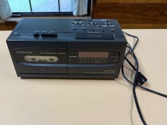 Emerson AK2756 AM FM Clock Radio Cassette Player Tested Working Vintage