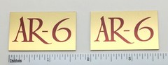 AR-6 Acoustic Research Speaker Badge Logo Emblem PAIR
