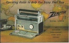 Zenith 1000 Trans-oceanic Owner’s and Service Manual/Parts List-Free Shipping