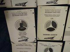 Vtg. Zenith Space Command TV Remote Control – Service Manuals & 3 Ring Binder