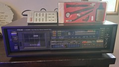 TEAC V-909RX Cassette Deck,Wood Case,Auto Reverse,Remote,Cleaning Kit, Works