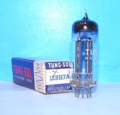 12BH7A NOS Tung-Sol amplifier electron radio audio vacuum tube tested 12BH7