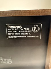 Vintage Panasonic AM/FM Stereo Cassette Receiver RA-7500 – Tested