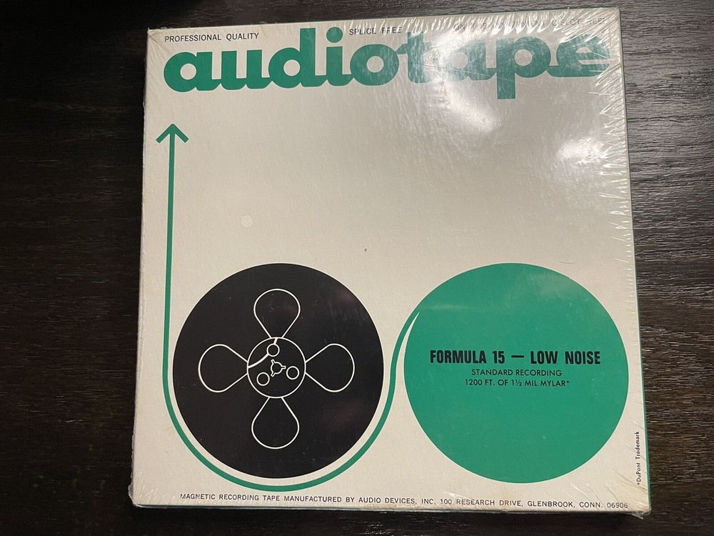 Box Of 10 – Audiotape 1200′ 1 1/2 mil Tempered Mylar 7″ Reel Tape Type 1277