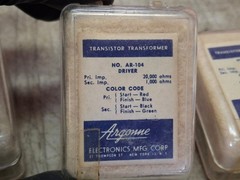 3 qty. NOS Argonne Transistor Transformer AR-100 AR-104 AR-124