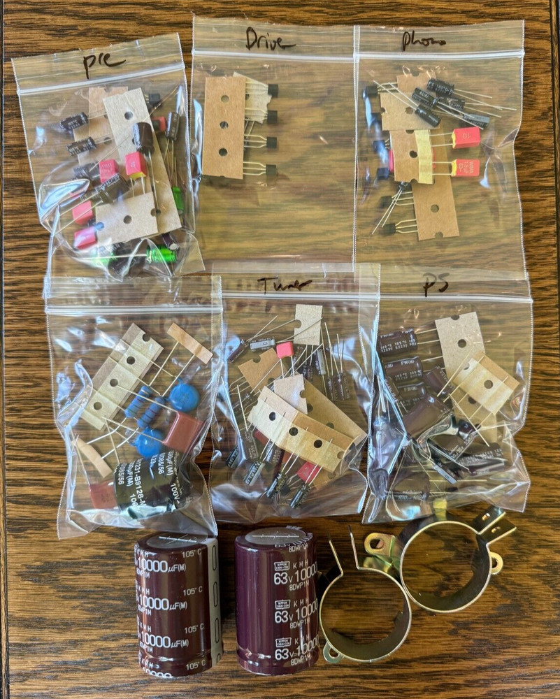 Sansui Eight Complete Rebuild Kit High-Quality Receiver Recap Caps Transistors