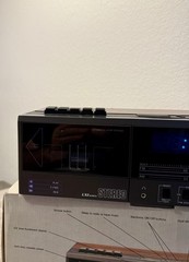 Vintage Sears LXI AM/FM Stereo Clock Radio Cassette Playert Box Manual Receipt