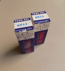 1 Pair Tung Sol 6K11 Triple Triode NOS NIB Ampeg