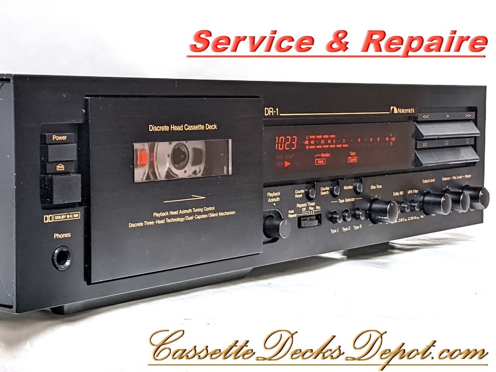 Service for Nakamichi DR-1, DR-2, 3 Months Warranty