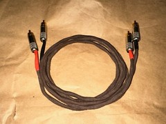 RCA Interconnect signal cable (Western Electric cloth shield wire for 300B amp)