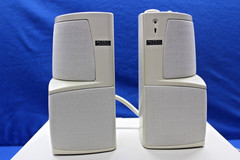 Altec Lansing ACS495 2.1 Desktop Speakers w/ Powered Subwoofer White NOS Tested