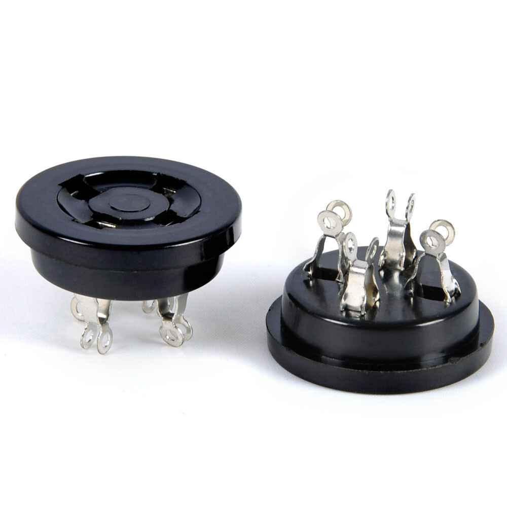2pcs 4Pin Vacuum Tube Socket Valve Base Tester Adapter Bakelite Fr 300B 2A3 811