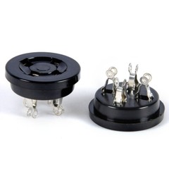 2pcs 4Pin Vacuum Tube Socket Valve Base Tester Adapter Bakelite Fr 300B 2A3 811