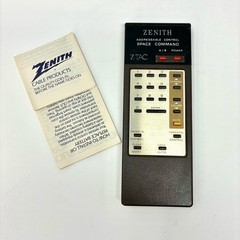 Vtg Zenith Space Command Z-Tac Remote Control Addressable Control W/ Manual Box