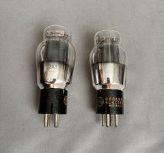 Pair NIB GE 2A3 Tubes Triodes WWII era Spring filaments – Read Description