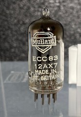 Mullard ECC83 / 12AX7 MC1 B7G #182 Dual Triode Tube Vintage Rare