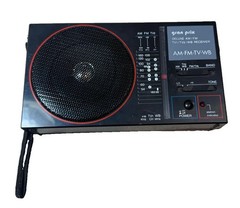 Vintage Gran Prix A303 AM FM TV Weather Band Portable Radio Receiver Working