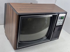 VTG Zenith SB1327W 13″ Color CRT TV System 3 Space Command Woodgrain Retro Gamin