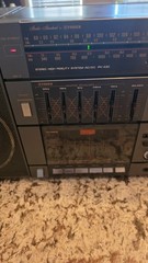 Vintage FISHER BOOM BOX ph 430k 240-220-120v Works!