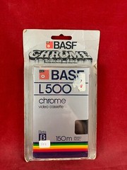 BASF L500 Beta Chrome Video Cassette Tape, 150 Minutes Sealed 1982 Vintage