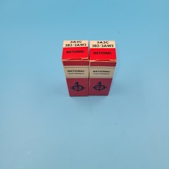 Lot of 2 National Electronic 3A3C / 3B2 / 3AW3 Vacuum Tubes NOS Open Box