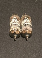 AMPEREX 12AX7 ECC83 BUGLE BOY 1963 HERLEEN HOLLAND PERFECT MATCHED SET NIB