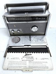 Vintage Zenith Trans-Oceanic Royal 1000-1 Wavemagnet Multiband Radio–READ!