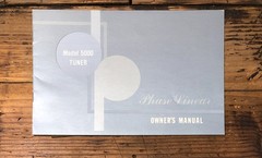 Phase Linear Model 5000 Tuner Owners / User Manual *Original*