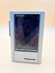 Mini Cassette Recorder Panasonic Portable Voice Auto Stop Tested Working