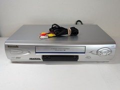 Panasonic PV-V4523S Silver Omnivision VCR Blue Line VHS Player – Tested & NICE