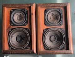 Wood Built Pair of 6 x 9 x 4 1/2 Vintage Speaker W/ 3″ Dome Tweeter 4″ Woofer