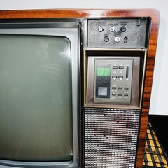 Vintage 1989 Zenith 19” Space Command TV Wood grain Works SF1911W2 – Works